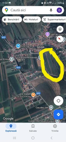 Vand teren intravilan, comuna Ciugud sat Seusa - Imaginea 1