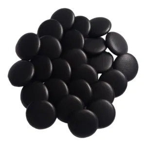 Set 25 nasturi metalici cu picior rotunzi