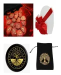 rune set  ametist. cuart roz. carneol. jasp rosu+ placa divinatie cadou - Miniatura 1