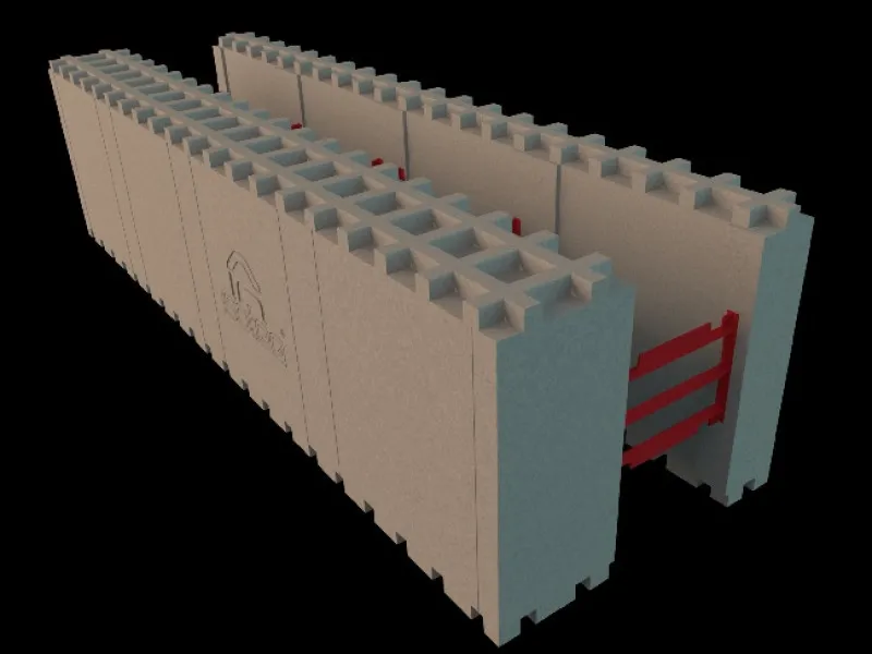 Cofraje termoizolante - gen AMVIC- constructii case - Imaginea 1