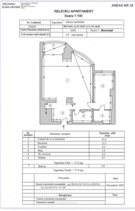 Apartament 2 camere, mobilat si utilat, Bucuresti, zona Unirii, 77mp, 239. 000euro - Imaginea 11