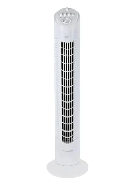 Ventilator turn JAP, 76 cm , oscilant, 3 viteze , 50W, alb - Imaginea 1