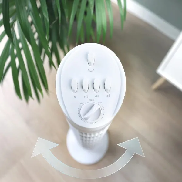 Ventilator turn JAP, 76 cm , oscilant, 3 viteze , 50W, alb - Imaginea 2