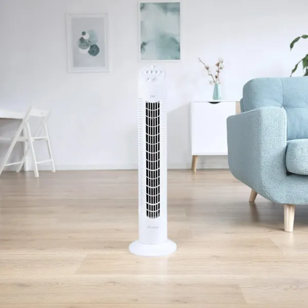 Ventilator turn JAP, 76 cm , oscilant, 3 viteze , 50W, alb - Imaginea 4