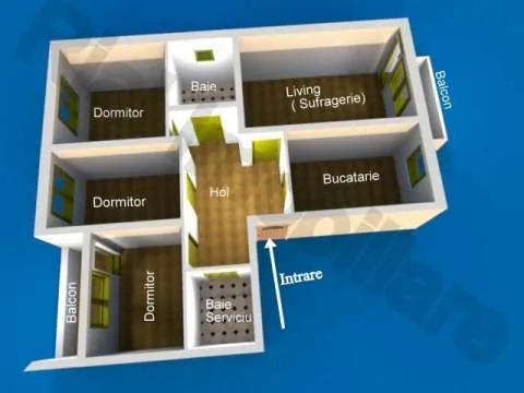 Apartament patru camere - Imaginea 1