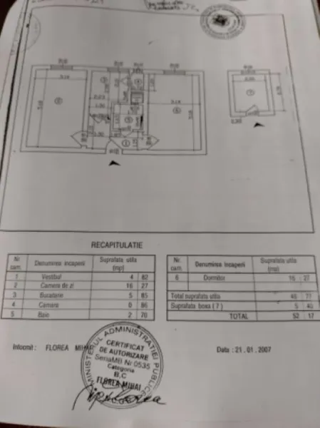 Apartament 2 camere decomandat, 52 mp, Floreasca, complet mobilat si utilat, 139. 000euro - Imaginea 10