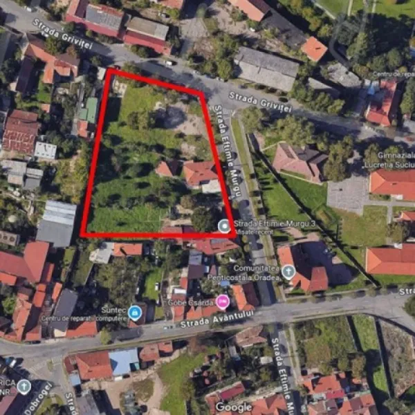 Teren de vanzare in Oradea, deschidere 50ml, 5880mp, 300euro/ mp - Imaginea 1