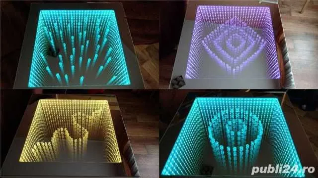Masa 3D personalizata, masa infinity, masa sticla LED - Imaginea 2