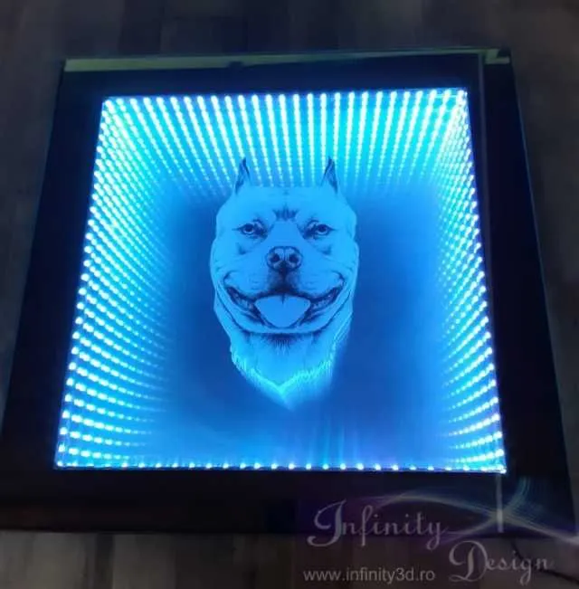 Masa 3D personalizata, masa infinity, masa sticla LED - Imaginea 10