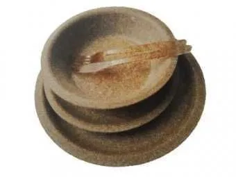 Farfurii 100% naturala, biodegradabila, compostabila, comestibila - Imaginea 1