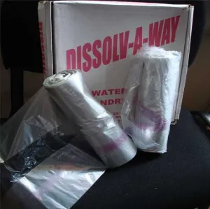 SACI 100% Solubili In Apa Calda si 100% BioDegradabili.