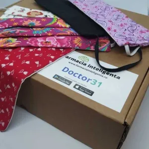 Masca faciala din 2 straturi de bumbac 100% . Hand made adulti / copii