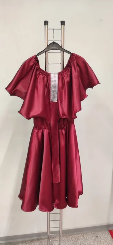 rochii satin domnisoare de onoare - Imaginea 1