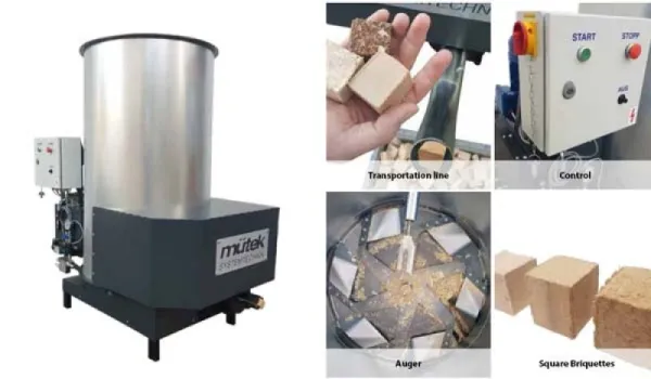 presa brichete, 30,  100 kg,  Mutek, , garantie 24 luni, 11 kw, - Imaginea 1