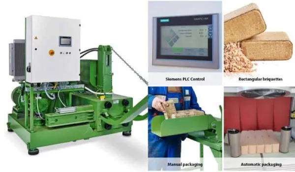 presa brichete, 30,  100 kg,  Mutek, , garantie 24 luni, 11 kw, - Imaginea 3