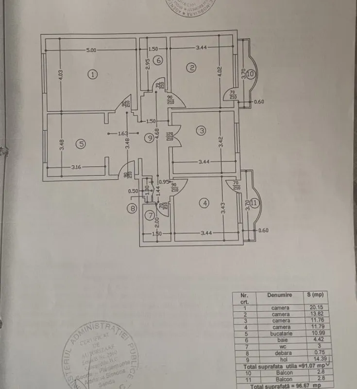 Apartament 4 camere Bucuresti, Parcul Sebastian 96mp, 123. 000 euro - Imaginea 8