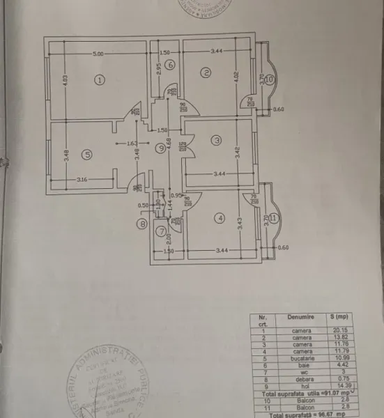 Apartament 4 camere Bucuresti, Parcul Sebastian 96mp, 123. 000 euro - Imaginea 8