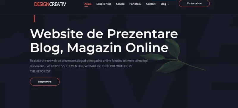 Servicii WebDesign, Site de Prezentare, Wordpress , Elementor - Imaginea 1
