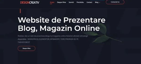 Servicii WebDesign, Site de Prezentare, Wordpress , Elementor - Imaginea 1