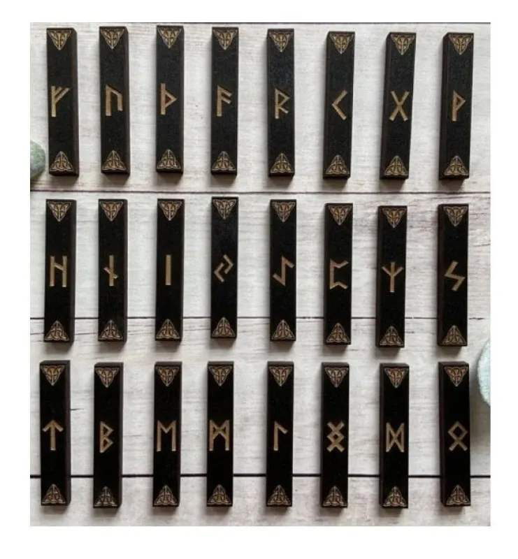 Viking rune set+ cadou amuleta de protectie, sanatate si prosperitate 2+ 1 gratis - Imaginea 5