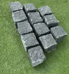 PIATRA CUBICA GRANIT GRI ANTHRACIT 10X10X5 CRAPATA - Miniatura 3