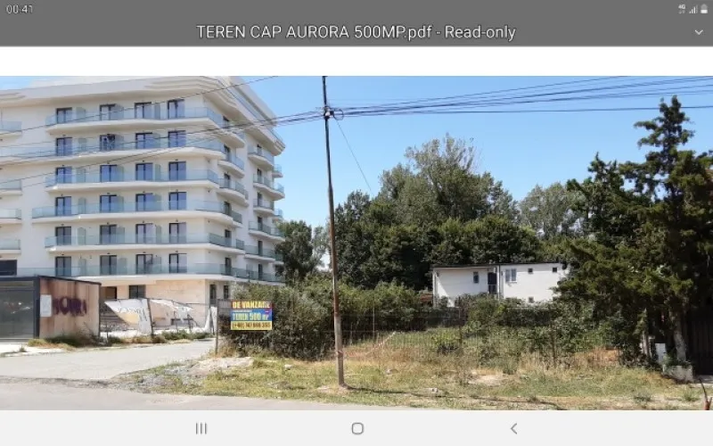 Teren de vanzare in statiunea Cap Aurora, deschidere 45ml, 500 mp, 135. 000euro - Imaginea 3