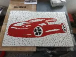 Tablou mozaic ceramica Privire realizat manual - Miniatura 2