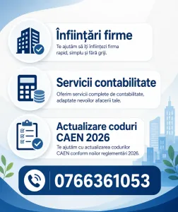 INFIINTARE FIRMA RAPID - Craiova, Filiasi, Calafat, Bechet, Segarcea, Bailesti, Dabuleni