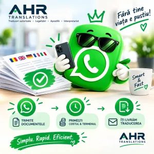 AHR - traduceri online - fara drumuri inutile - livrare acte oficiale prin curier rapid +180traducatori dedicati