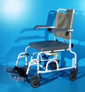 Scaun pentru WC si baie din aluminiu Drive - latime sezut 43 cm