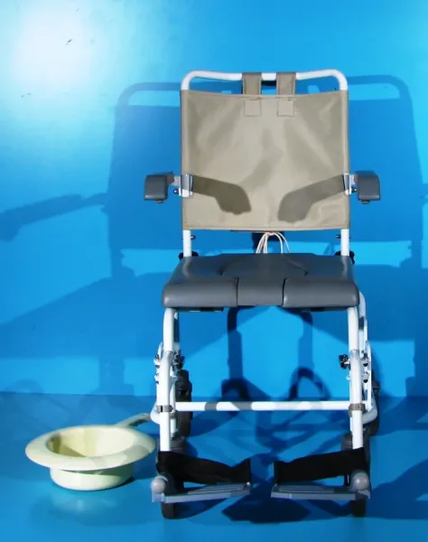 Scaun pentru WC si baie din aluminiu Drive - latime sezut 43 cm - Imaginea 4