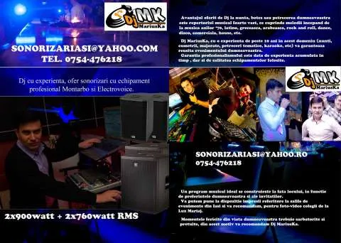 Sonorizari Dj Nunti Cumetrii Majorate Banchete Petreceri private Karaoke - Imaginea 4