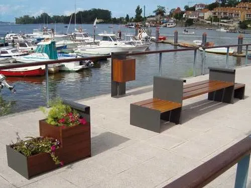 Cos gunoi stradal metalic C42 - Imaginea 1
