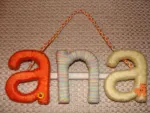  Litere colorate, decoratiuni unice confectionate manual - Miniatura 6