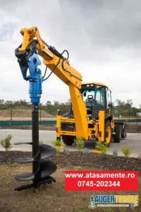 Burghiu de pamant buldoexcavator