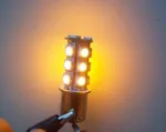 Bec led P21W 18SMD alb- xenon marsalier, frana, pozitie - Miniatura 2