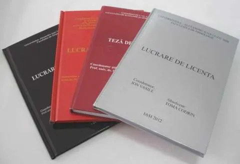 Legatorie Licenta Iasi - Copertare Lucrari Diploma - Imaginea 1