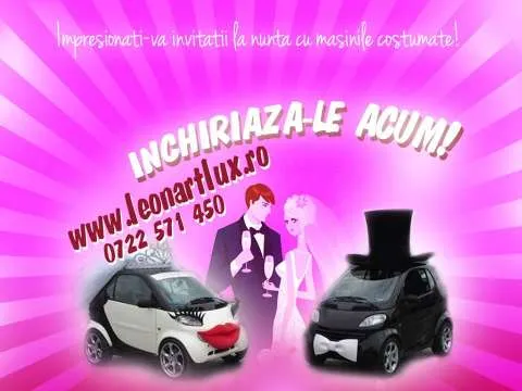 Smarturi decorate de inchiriat,Inchiriere limuzina nunta,limuzina botez,bal absolvire,burl - Imaginea 1
