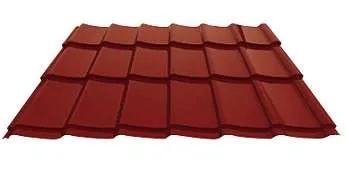 tigla metalica si accesorii ral 3011(grena) - Imaginea 1