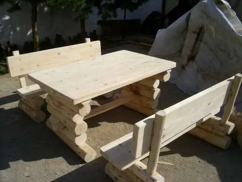 Mobilier de gradina si interior din lemn masiv - Imaginea 4