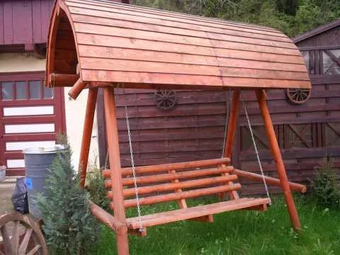 Mobilier de gradina si interior din lemn masiv - Imaginea 5