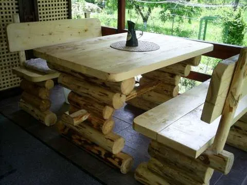 Mobilier de gradina si interior din lemn masiv - Imaginea 6