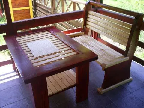 Mobilier de gradina si interior din lemn masiv - Imaginea 7