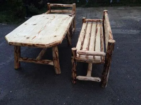 Mobilier de gradina si interior din lemn masiv - Imaginea 9