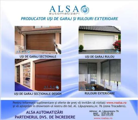 Rulouri exterioare, Usi de garaj, Automatizari porti, Service. - Imaginea 2