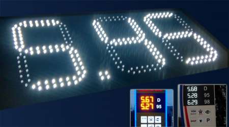 Afisaj led. Cruce farmacie. Reclame l3d. Ceas ked