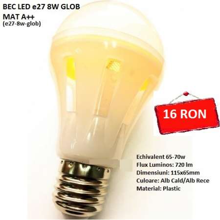 becuri led e27 8