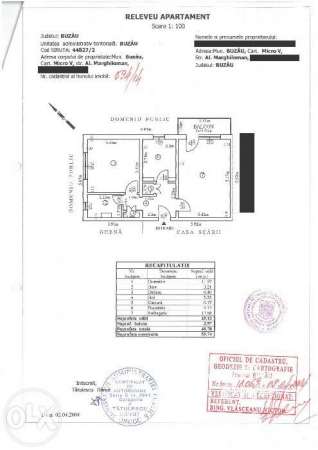 Vand apartament LIBER 2 camere, decomandat, etaj 3/10, Micro 5 Buzau