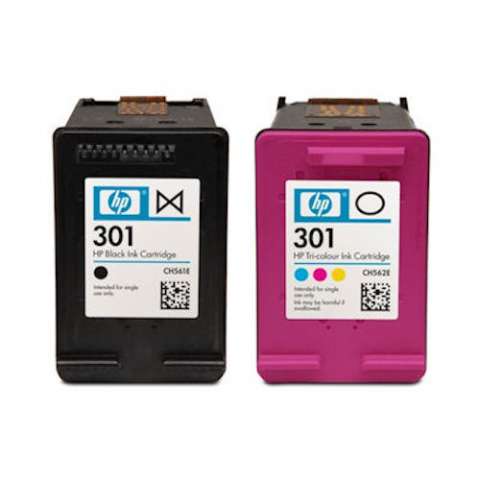 cartus original hp 301 negru si color ambele 50 lei include transportul