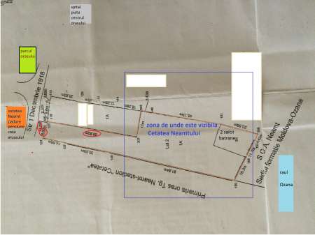 teren 3000 m2 oras Tg. Neamt, langa stadion, gaz, canalizare, apa, curent